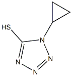 1-cyclopropyl-1H-1,2,3,4-tetrazole-5-thiol 结构式