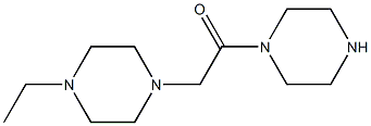 1-ethyl-4-(2-oxo-2-piperazin-1-ylethyl)piperazine 结构式