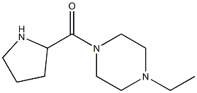 1-ethyl-4-(pyrrolidin-2-ylcarbonyl)piperazine 结构式