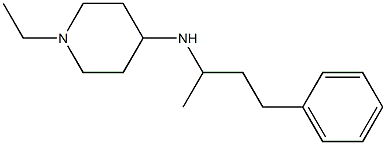 1-ethyl-N-(4-phenylbutan-2-yl)piperidin-4-amine 结构式