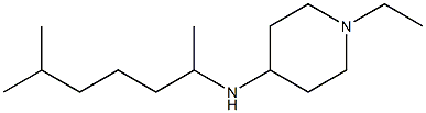 1-ethyl-N-(6-methylheptan-2-yl)piperidin-4-amine 结构式