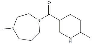 1-methyl-4-[(6-methylpiperidin-3-yl)carbonyl]-1,4-diazepane 结构式