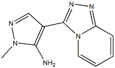 1-methyl-4-[1,2,4]triazolo[4,3-a]pyridin-3-yl-1H-pyrazol-5-amine 结构式