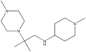 1-methyl-N-[2-methyl-2-(4-methylpiperazin-1-yl)propyl]piperidin-4-amine 结构式