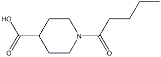 1-pentanoylpiperidine-4-carboxylic acid 结构式