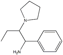 1-phenyl-2-(pyrrolidin-1-yl)butan-1-amine 结构式