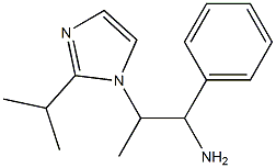 1-phenyl-2-[2-(propan-2-yl)-1H-imidazol-1-yl]propan-1-amine 结构式