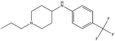 1-propyl-N-[4-(trifluoromethyl)phenyl]piperidin-4-amine 结构式