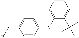 1-tert-butyl-2-[4-(chloromethyl)phenoxy]benzene 结构式