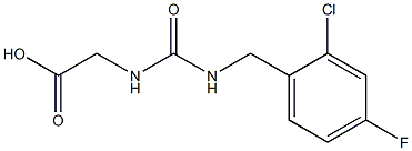 2-({[(2-chloro-4-fluorophenyl)methyl]carbamoyl}amino)acetic acid 结构式