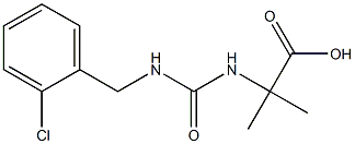 2-({[(2-chlorophenyl)methyl]carbamoyl}amino)-2-methylpropanoic acid 结构式