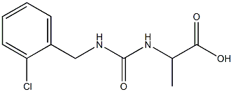 2-({[(2-chlorophenyl)methyl]carbamoyl}amino)propanoic acid 结构式