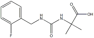 2-({[(2-fluorophenyl)methyl]carbamoyl}amino)-2-methylpropanoic acid 结构式