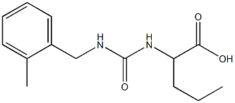 2-({[(2-methylbenzyl)amino]carbonyl}amino)pentanoic acid 结构式