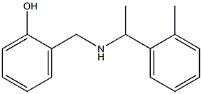 2-({[1-(2-methylphenyl)ethyl]amino}methyl)phenol 结构式