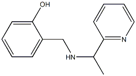 2-({[1-(pyridin-2-yl)ethyl]amino}methyl)phenol 结构式