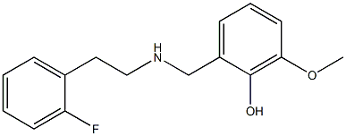 2-({[2-(2-fluorophenyl)ethyl]amino}methyl)-6-methoxyphenol 结构式