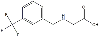 2-({[3-(trifluoromethyl)phenyl]methyl}amino)acetic acid 结构式