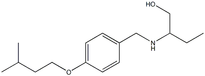 2-({[4-(3-methylbutoxy)phenyl]methyl}amino)butan-1-ol 结构式