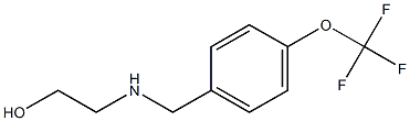 2-({[4-(trifluoromethoxy)phenyl]methyl}amino)ethan-1-ol 结构式