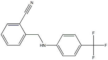 2-({[4-(trifluoromethyl)phenyl]amino}methyl)benzonitrile 结构式
