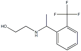 2-({1-[2-(trifluoromethyl)phenyl]ethyl}amino)ethan-1-ol 结构式