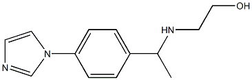 2-({1-[4-(1H-imidazol-1-yl)phenyl]ethyl}amino)ethan-1-ol 结构式