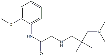 2-({2-[(dimethylamino)methyl]-2-methylpropyl}amino)-N-(2-methoxyphenyl)acetamide 结构式