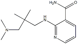 2-({2-[(dimethylamino)methyl]-2-methylpropyl}amino)pyridine-3-carboxamide 结构式