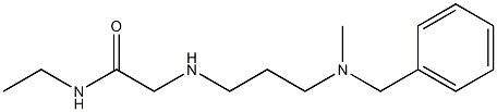 2-({3-[benzyl(methyl)amino]propyl}amino)-N-ethylacetamide 结构式