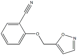 2-(1,2-oxazol-5-ylmethoxy)benzonitrile 结构式