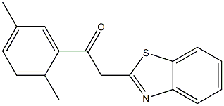 2-(1,3-benzothiazol-2-yl)-1-(2,5-dimethylphenyl)ethan-1-one 结构式