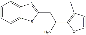 2-(1,3-benzothiazol-2-yl)-1-(3-methylfuran-2-yl)ethan-1-amine 结构式