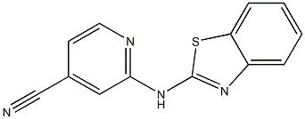 2-(1,3-benzothiazol-2-ylamino)isonicotinonitrile 结构式