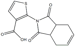 2-(1,3-dioxo-1,3,3a,4,7,7a-hexahydro-2H-isoindol-2-yl)thiophene-3-carboxylic acid 结构式