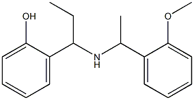 2-(1-{[1-(2-methoxyphenyl)ethyl]amino}propyl)phenol 结构式