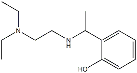 2-(1-{[2-(diethylamino)ethyl]amino}ethyl)phenol 结构式