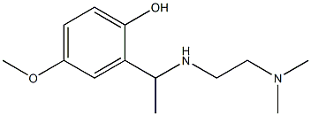 2-(1-{[2-(dimethylamino)ethyl]amino}ethyl)-4-methoxyphenol 结构式