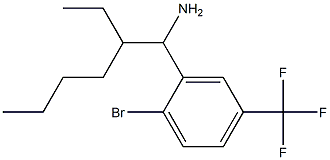 2-(1-amino-2-ethylhexyl)-1-bromo-4-(trifluoromethyl)benzene 结构式