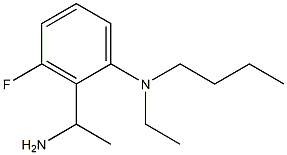 2-(1-aminoethyl)-N-butyl-N-ethyl-3-fluoroaniline 结构式