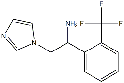 2-(1H-imidazol-1-yl)-1-[2-(trifluoromethyl)phenyl]ethanamine 结构式