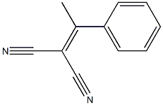 2-(1-phenylethylidene)propanedinitrile 结构式