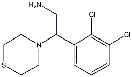 2-(2,3-dichlorophenyl)-2-(thiomorpholin-4-yl)ethan-1-amine 结构式