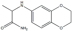 2-(2,3-dihydro-1,4-benzodioxin-6-ylamino)propanamide 结构式