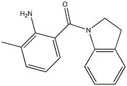 2-(2,3-dihydro-1H-indol-1-ylcarbonyl)-6-methylaniline 结构式