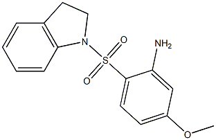 2-(2,3-dihydro-1H-indole-1-sulfonyl)-5-methoxyaniline 结构式