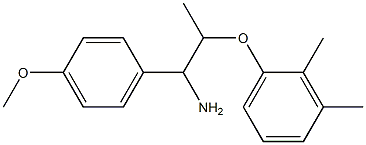 2-(2,3-dimethylphenoxy)-1-(4-methoxyphenyl)propan-1-amine 结构式