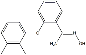 2-(2,3-dimethylphenoxy)-N'-hydroxybenzene-1-carboximidamide 结构式