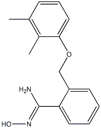 2-(2,3-dimethylphenoxymethyl)-N'-hydroxybenzene-1-carboximidamide 结构式