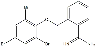 2-(2,4,6-tribromophenoxymethyl)benzene-1-carboximidamide 结构式